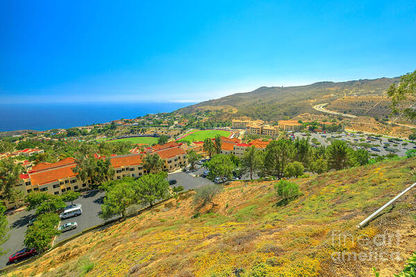 Malibu California Poster featuring the photograph Malibu aerial view by Benny Marty