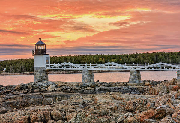 Maine Poster featuring the photograph Marshall Point Light by Kyle Lee