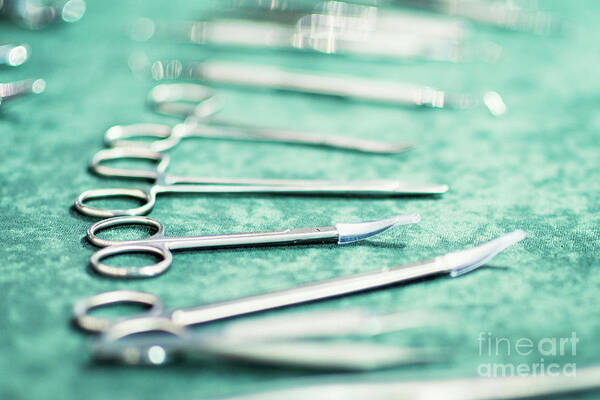 Medical Instruments Poster featuring the photograph Medical Instruments by Microgen Images/science Photo Library