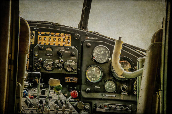 Aviation Poster featuring the photograph Mielec AN2 Cockpit by Guy Whiteley