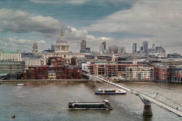London Poster featuring the photograph Millenium Bridge by Isabelle Dupont