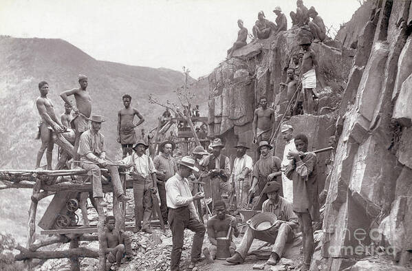 Miner Poster featuring the photograph Miners Outside Gold by Bettmann