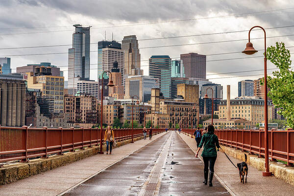 Minneapolis Poster featuring the photograph Minneapolis Boarwalk by Framing Places