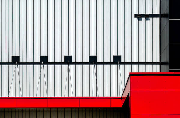 Parallel Poster featuring the photograph Modern And Abstract Facade by Markus Auerbach