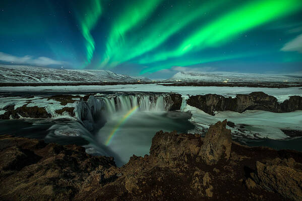 Astronomy Poster featuring the photograph Moonbow Of The Gods by Idan Livni