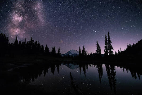 Mount Rainier Poster featuring the photograph Mount Rainier from Tipsoo by Judi Kubes