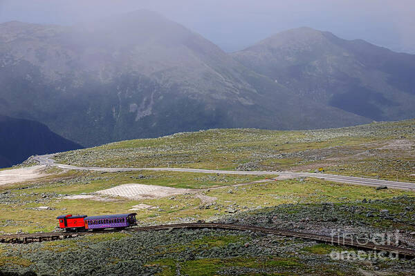 Mount Poster featuring the photograph Mount Washington Cog Railway by Olivier Le Queinec