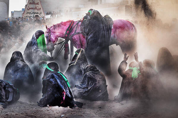 Horse Poster featuring the photograph Mourning For Father _1 by Mohammad Reza Zare