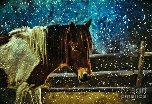 Horse Poster featuring the digital art Mystic Mare by Laurie's Intuitive