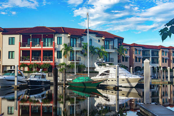 Naples Poster featuring the photograph Boats in Naples Florida Series 9209 by Carlos Diaz