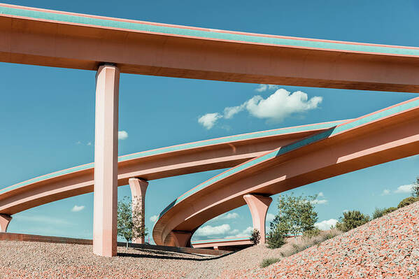 Autobahn Poster featuring the photograph New Mexico Albuquerque Interstate by Mlenny