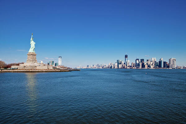 Tranquility Poster featuring the photograph New York On Sunny Day by Christine Wehrmeier