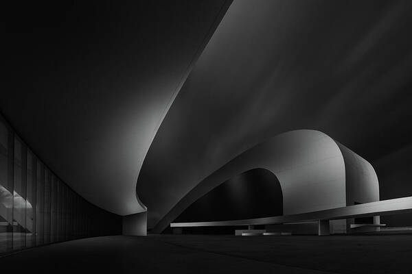 Architecture Poster featuring the photograph Niemeyer Space by Juan Pablo De