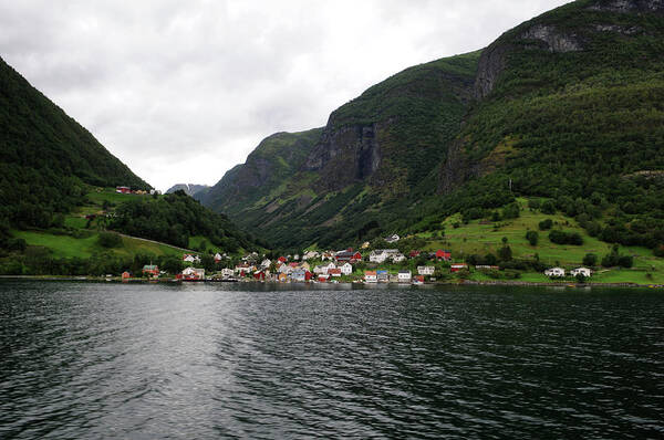 Tranquility Poster featuring the photograph Norwegian Fjord Village by Stefano Zuliani Photo