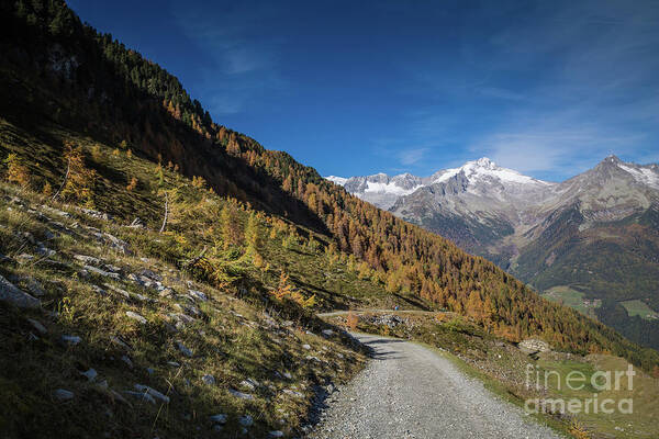 October Poster featuring the photograph October in the Dolomites by Eva Lechner