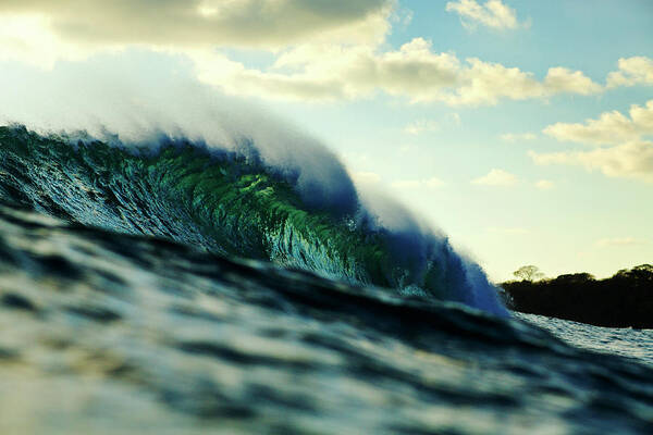 Surfing Poster featuring the photograph ola Verde by Nik West