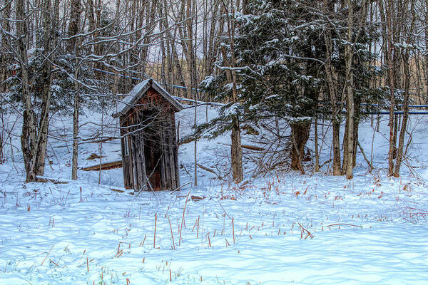 Outhouse Poster featuring the photograph One seat no waiting by Jeff Folger