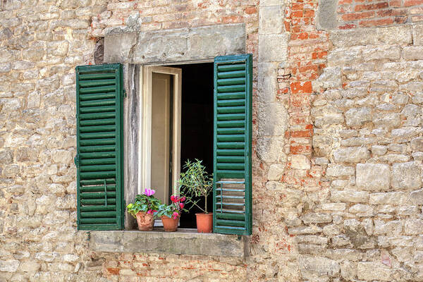 Window Poster featuring the photograph Open Window of Cortona by David Letts
