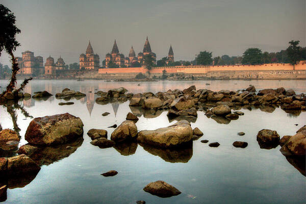 Tranquility Poster featuring the photograph Orchha Morning by Photo ©tan Yilmaz
