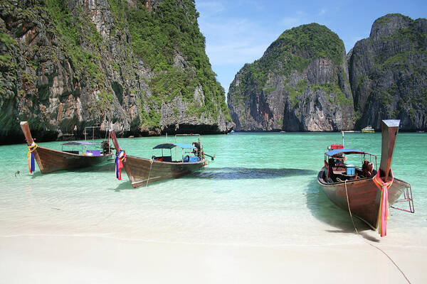 Outdoors Poster featuring the photograph Phuket, Thailand - Boating by Flyrfixr