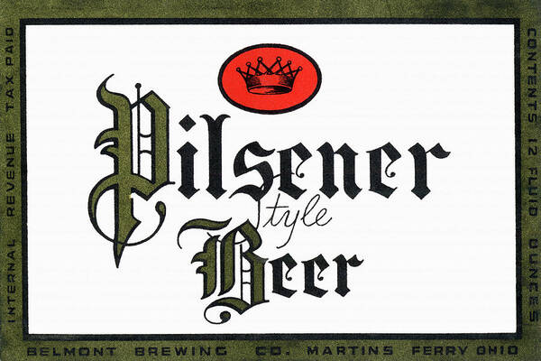 Pilsener Style Beer Poster featuring the painting Pilsener Style Beer by Unknown