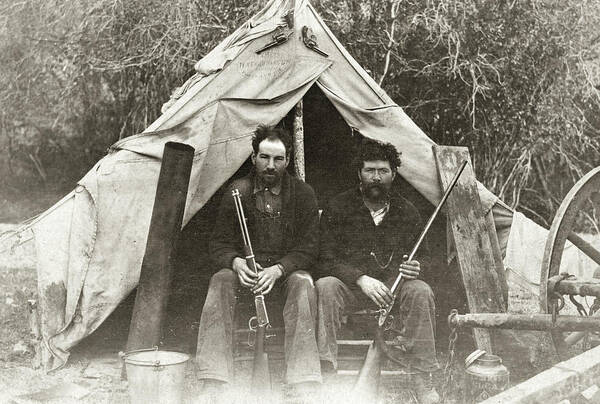 Camping Winchester Poster featuring the photograph Poncho and Lefty by Jayson Tuntland