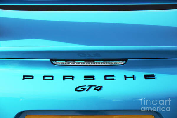 Porsche Poster featuring the photograph Porsche GT4 by Tim Gainey