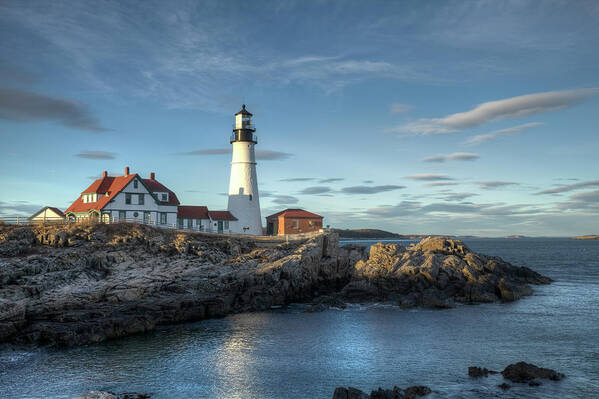Outdoors Poster featuring the photograph Portland Head Lighthouse by Kenneth C. Zirkel