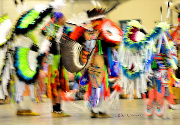 Powwow Poster featuring the photograph Powwow Abstraction #4 by Kae Cheatham