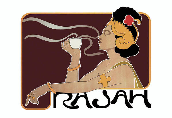 Coffee Poster featuring the painting Rajah Coffee by Henri Meunier