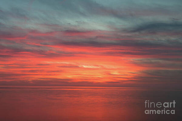 Sky Poster featuring the photograph Red Sky - Sailors Delight by Dale Powell