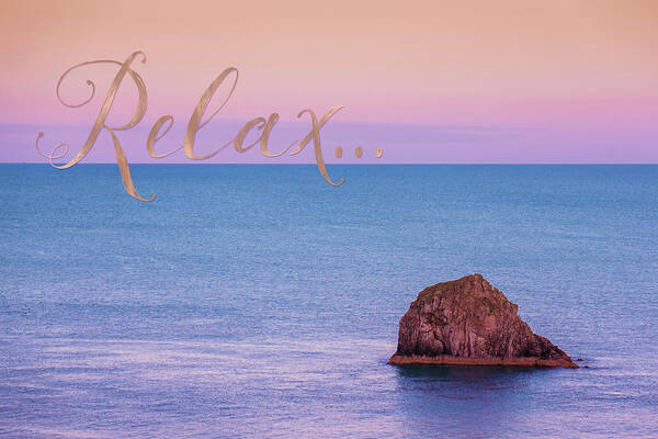 Relax Poster featuring the digital art Relax by Tina Lavoie