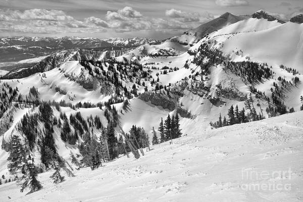 Rendezvous Bowl Poster featuring the photograph Rendezvous Views Black And White by Adam Jewell