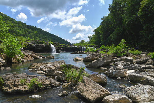 Waterfalls Poster featuring the photograph Rock Island State Park 7 by Phil Perkins