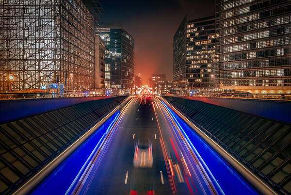 Night Poster featuring the photograph Rush Hour by Adrian Popan