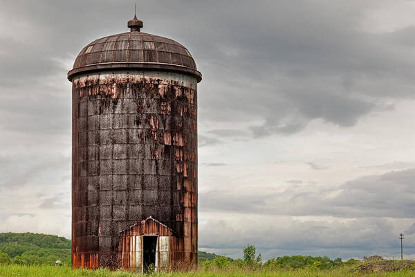 Silo Poster featuring the photograph Rustic Silo by Susan Candelario