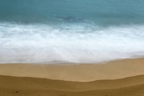 Nature Poster featuring the photograph Sand And Sea by Stelios Kleanthous