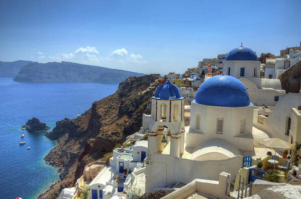 Tranquility Poster featuring the photograph Santorini by Aaron Geddes Photography