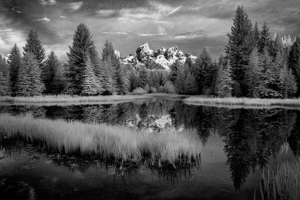 Tetons Poster featuring the photograph Schwabacher Dawn II by Jon Glaser
