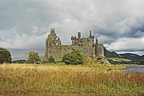 Scotland. Loch Awe Poster featuring the photograph SCOTLAND. Loch Awe. Kilchurn Castle. by Lachlan Main