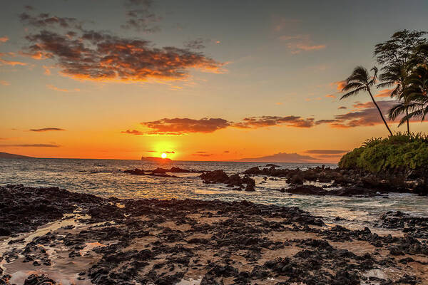 Maui Secrets Poster featuring the photograph Secret Sunset by Chris Spencer