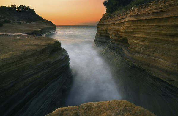 Coast Poster featuring the photograph Sidari Cliffs.... by Krzysztof Browko