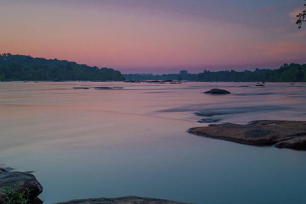James River Poster featuring the photograph Silky Smooth Sunrise on the James by Doug Ash