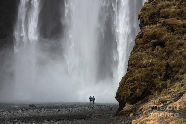 Iceland Poster featuring the photograph Skogafoss, Iceland by Sandra Bronstein