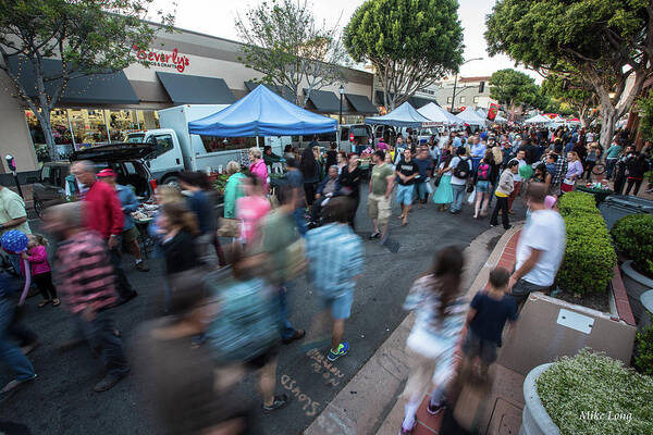 Slo Poster featuring the photograph S L O  Farmers Market by Mike Long