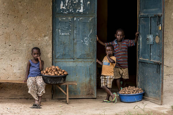 Person Poster featuring the photograph Small Merchants by Giuseppe Damico