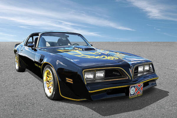 Pontiac Firebird Poster featuring the photograph Smokey And The Bandit Trans Am by Gill Billington