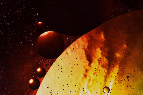 Abstract Poster featuring the photograph Solar Radiations by Fabien Bravin