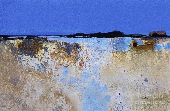 Abstract Poster featuring the painting Sparkle on the Marsh 300 by Sharon Williams Eng