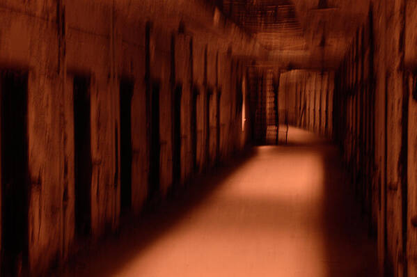 Eastern State Penitentiary Poster featuring the photograph Spooky old prison cells by Paul W Faust - Impressions of Light